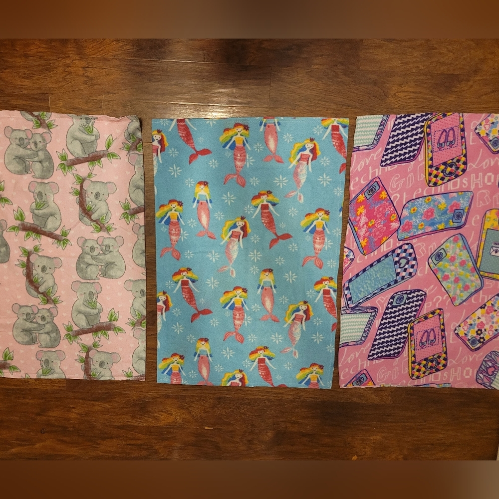 Fleece Cage Liners (Used) Set of 3 Fleece liners for guinea pig hedgehog